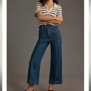 Anthropologie, Pilcro, blue wide leg jeans, 26